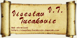 Višeslav Tucaković vizit kartica